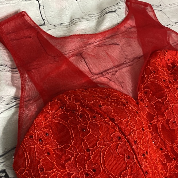 Hand Beaded Prom/Cocktail Silky Mini Dress XL - Picture 6 of 12